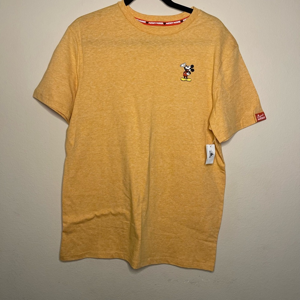 Disney Unisex Yellow T-Shirt with Mickey Mouse